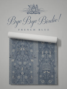 Bye Bye Birdie! 'French Blue' Wallpaper