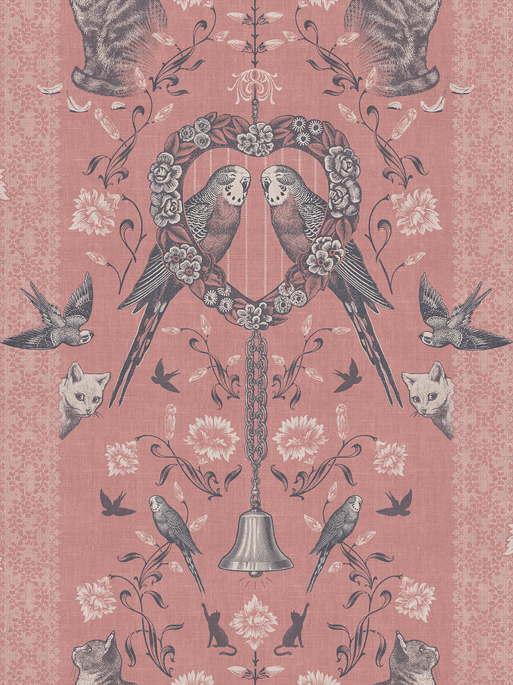 Bye Bye Birdie! 'Petticoat Pink' Wallpaper