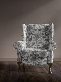 Crane Fonda 'Charcoal' Recycled Velvet Sample