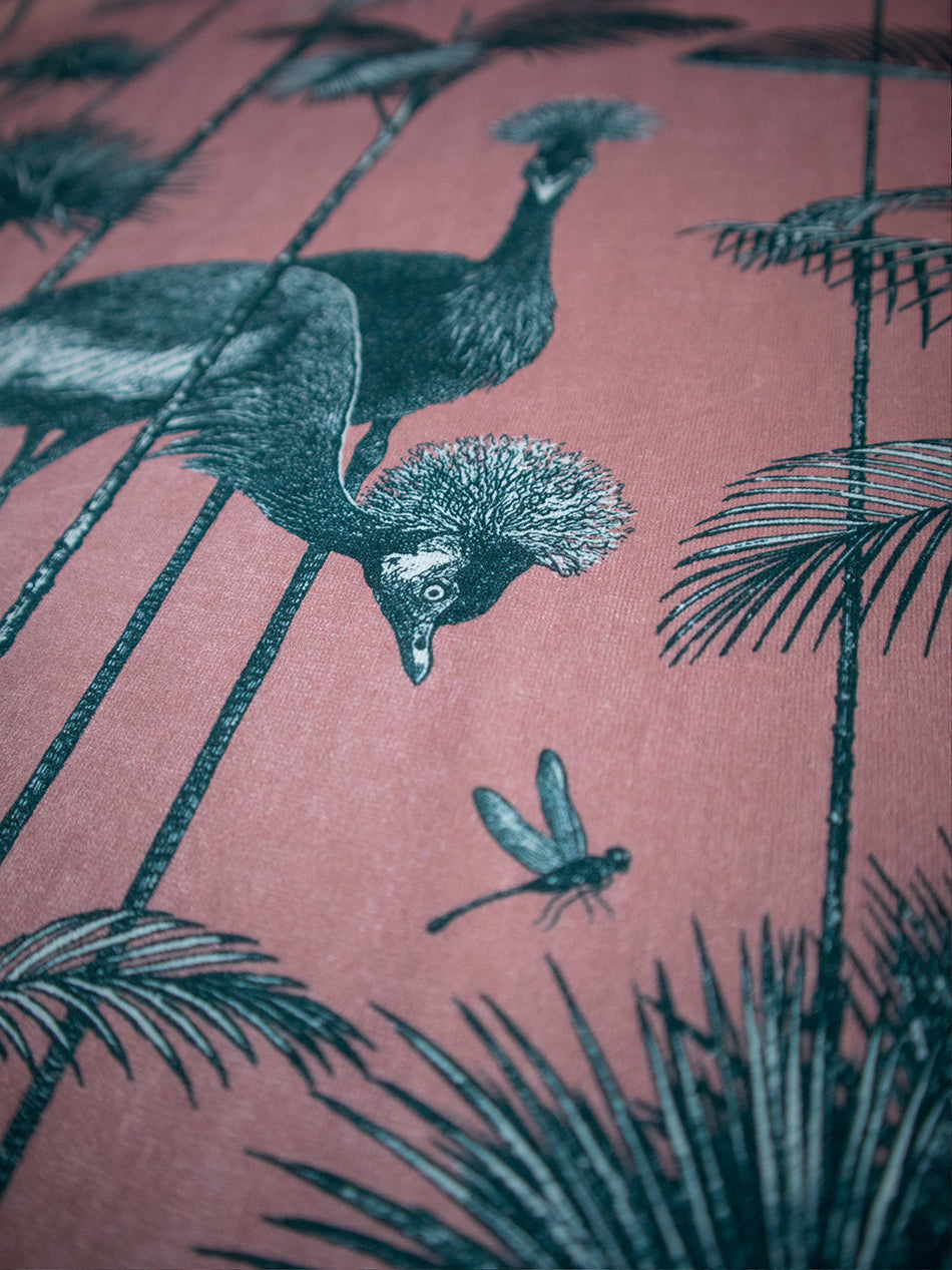 Crane Fonda 'Coral' Recycled Velvet Sample
