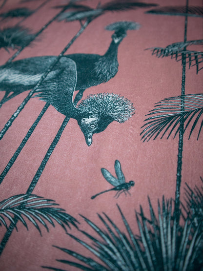 Crane Fonda 'Coral' Recycled Velvet Sample