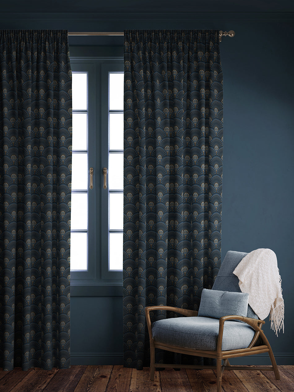 Deco Martini 'Midnight Gold' Linen Sample