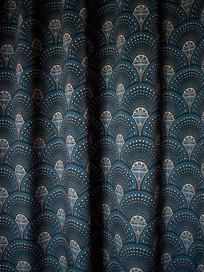 Deco Martini 'Midnight Gold' Recycled Velvet