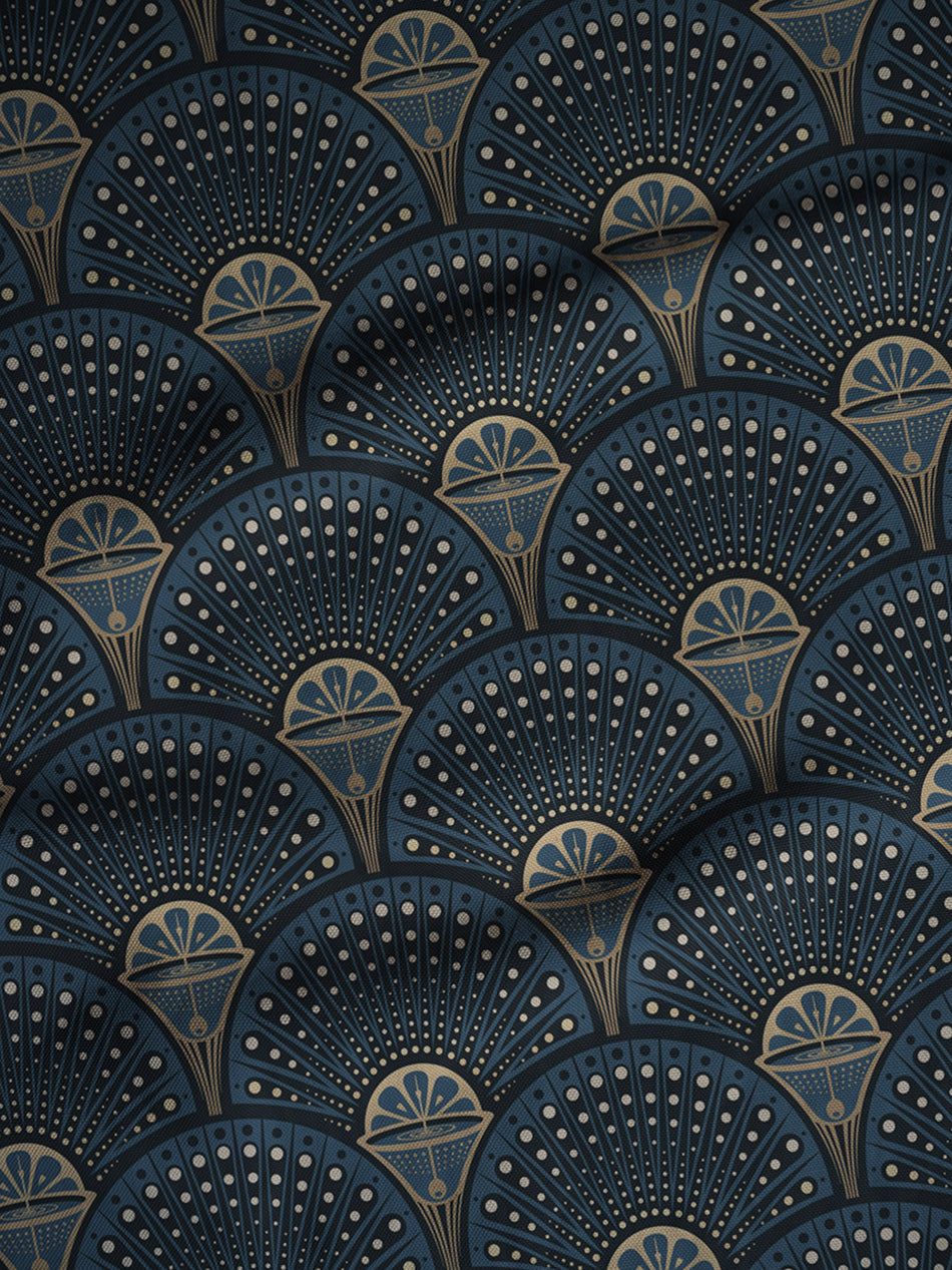 Deco Martini 'Midnight Gold' Linen Sample