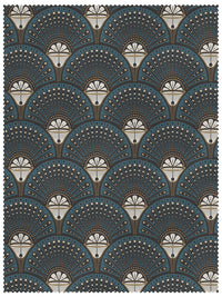 Deco Martini 'Teal' Linen Sample