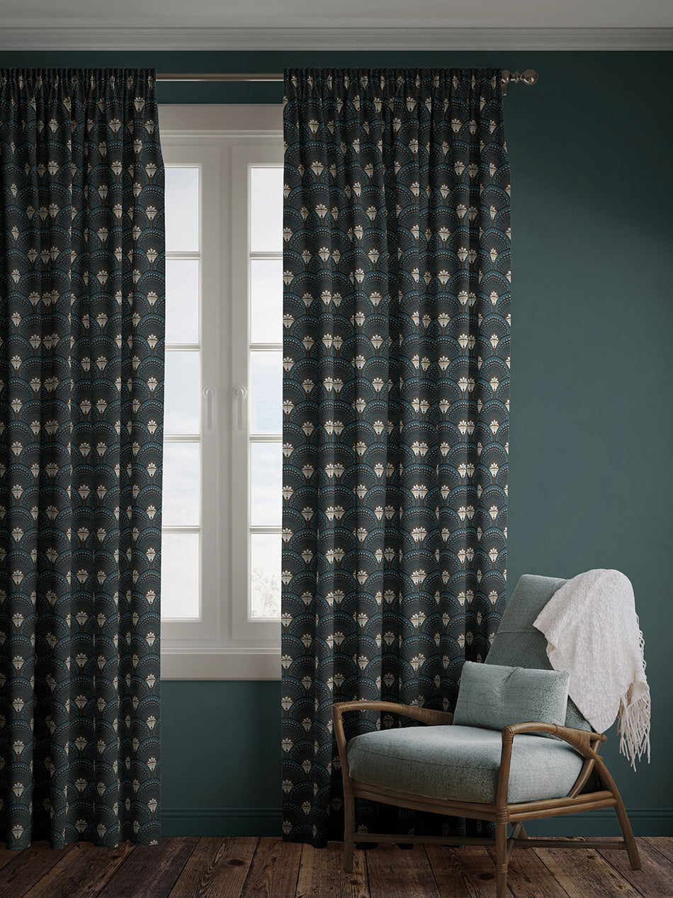 Deco Martini 'Teal' Recycled Velvet Sample