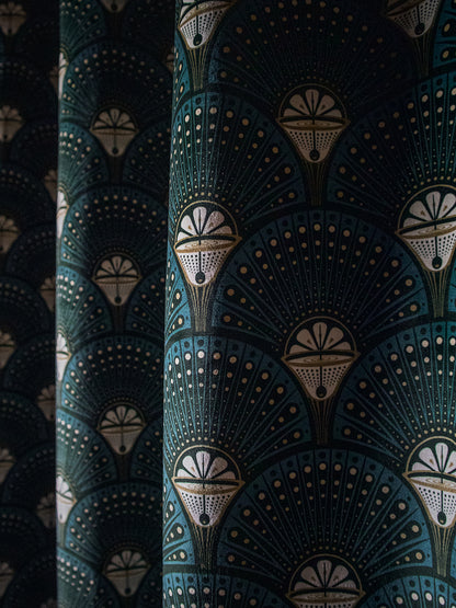 Deco Martini 'Teal' Recycled Velvet Sample
