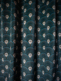 Deco Martini 'Teal' Recycled Velvet Sample