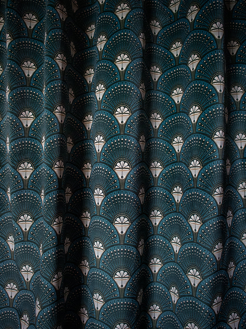 Deco Martini 'Teal' Recycled Velvet