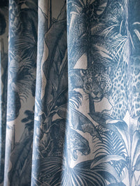 Faunacation 'Bombay Blue' Recycled Velvet Sample