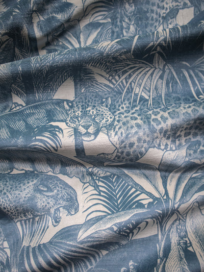 Faunacation 'Bombay Blue' Recycled Velvet Sample