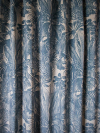 Faunacation 'Bombay Blue' Recycled Velvet Sample