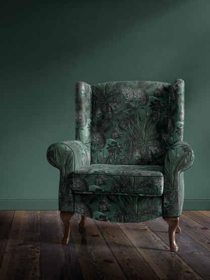 Jungle Faunacation Recycled Velvet Sample