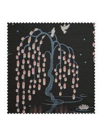 Kyoto Blossom 'Black Cherry' Linen Sample