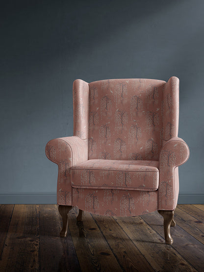 Kyoto Blossom 'Lotus Pink' Recycled Velvet