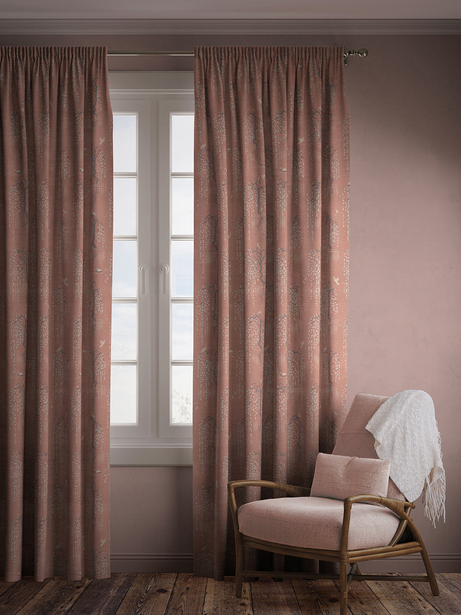 Kyoto Blossom 'Lotus Pink' Recycled Velvet