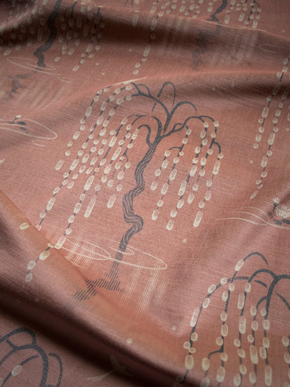 Kyoto Blossom 'Lotus Pink' Recycled Velvet