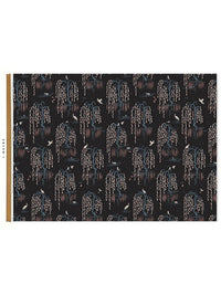 Kyoto Blossom 'Black Cherry' Linen