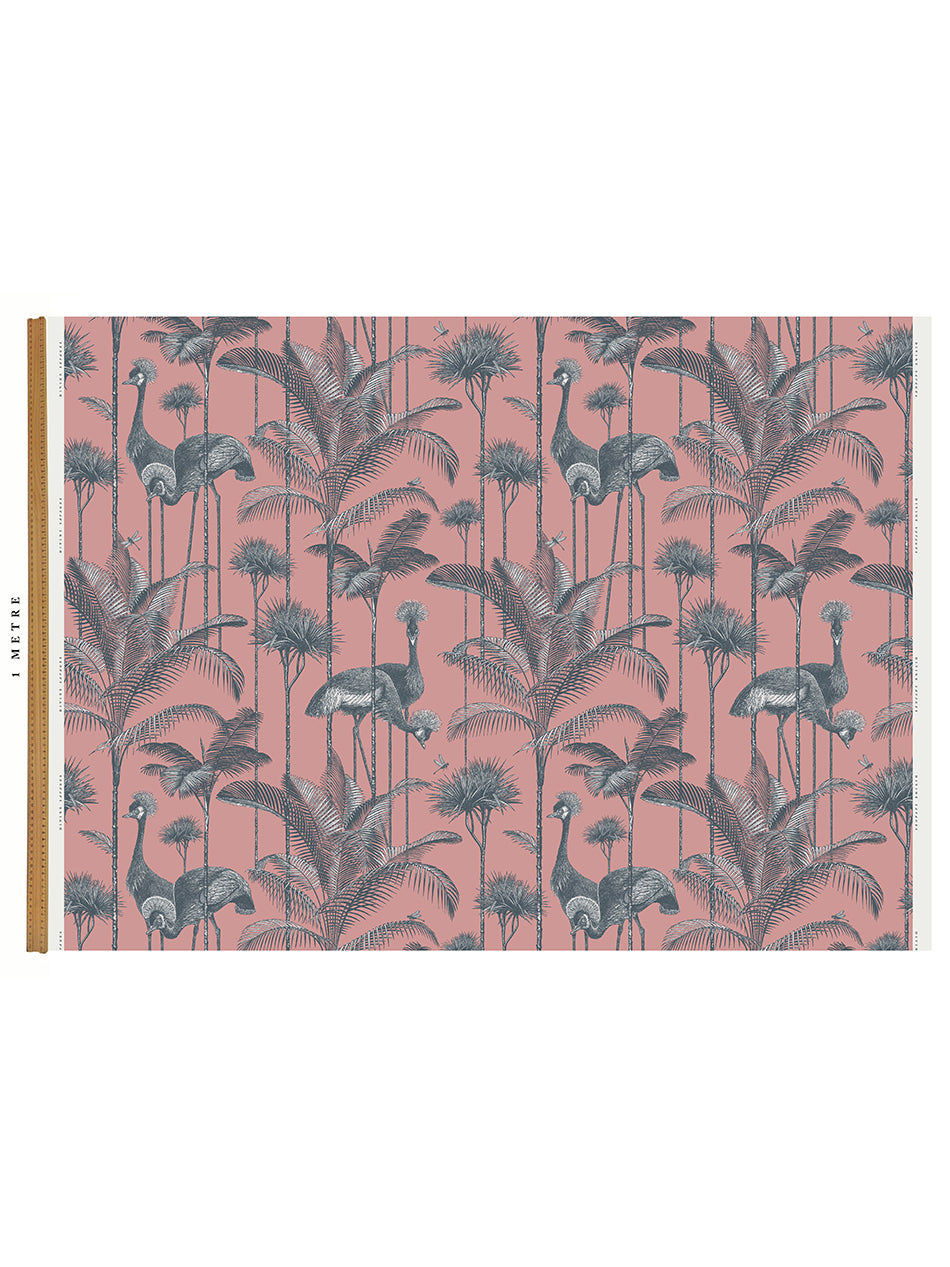 Crane Fonda 'Coral' Recycled Velvet Sample