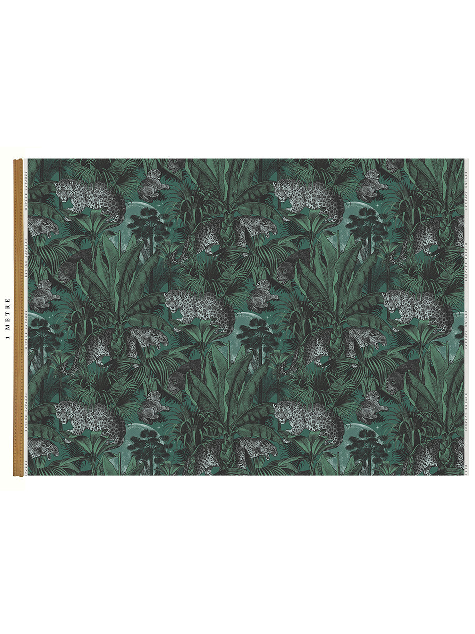 Jungle Faunacation Recycled Velvet Sample