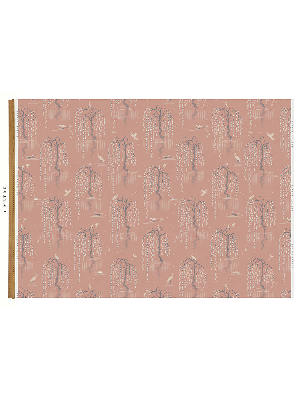 Kyoto Blossom 'Lotus Pink' Recycled Velvet