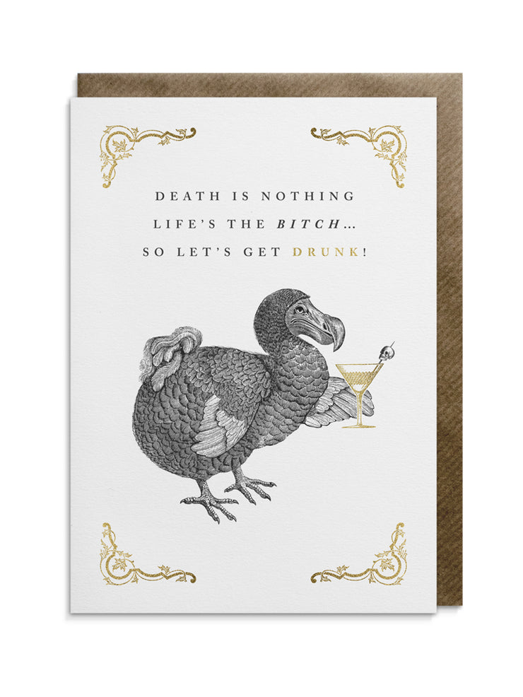 Drunk Dodo Greeting Card