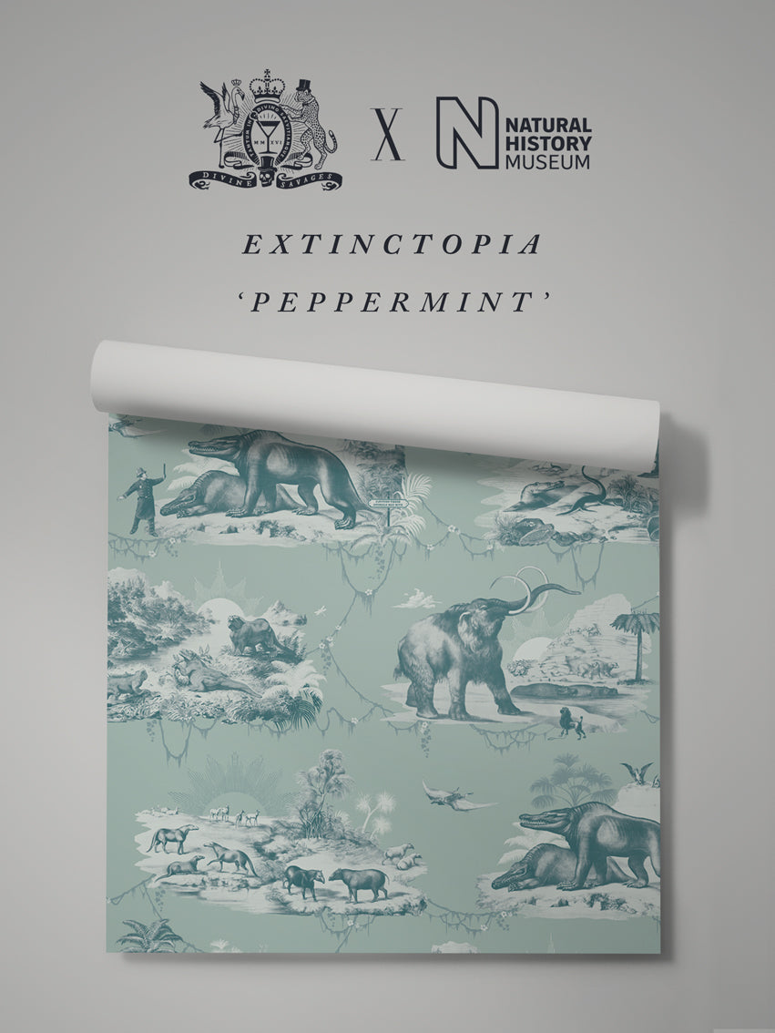 Extinctopia 'Peppermint' Wallpaper Sample