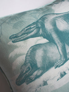 Sample Sale: Extinctopia 'Peppermint' Linen Cushion