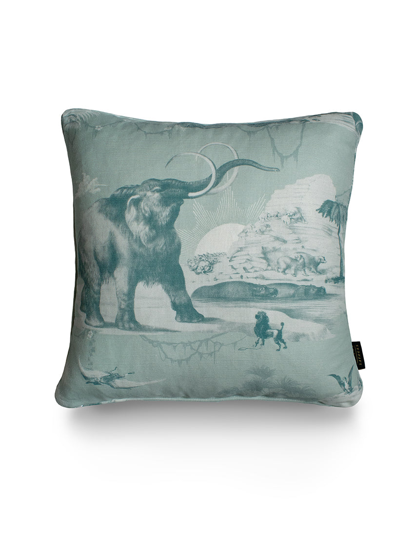 Sample Sale: Extinctopia 'Peppermint' Linen Cushion