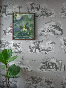 Extinctopia 'Slate' Wallpaper Sample