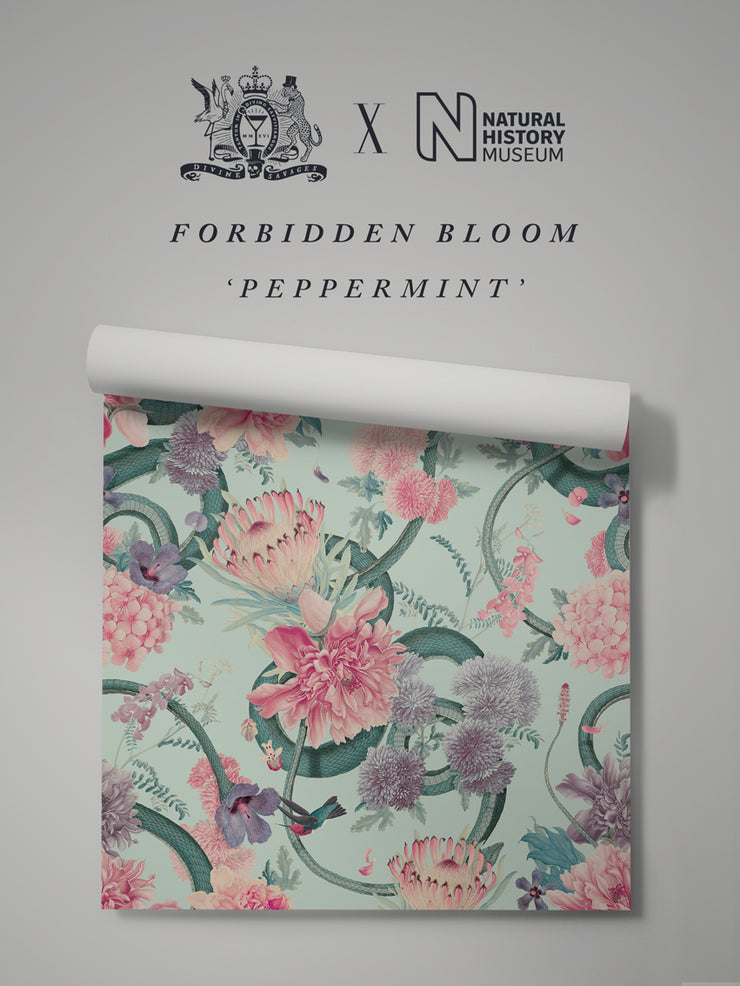 Forbidden Bloom 'Peppermint' Wallpaper Sample