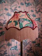 Load image into Gallery viewer, Forbidden Bloom &#39;Blush&#39; Fringed Bette Lampshade
