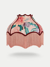 Load image into Gallery viewer, Forbidden Bloom &#39;Blush&#39; Fringed Bette Lampshade