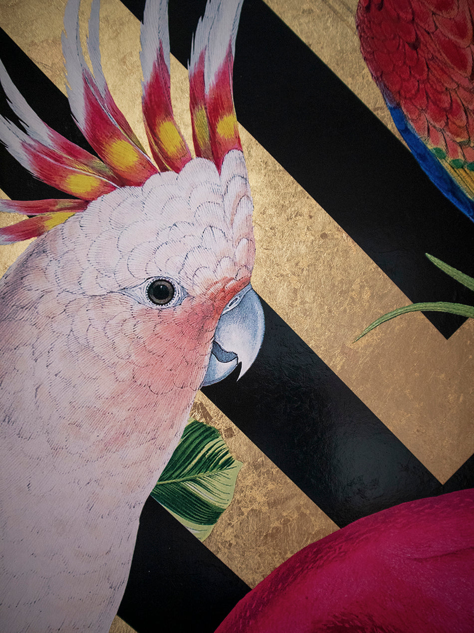 Geometric Aviary Wallpaper Sample
