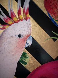 Geometric Aviary Wallpaper Sample