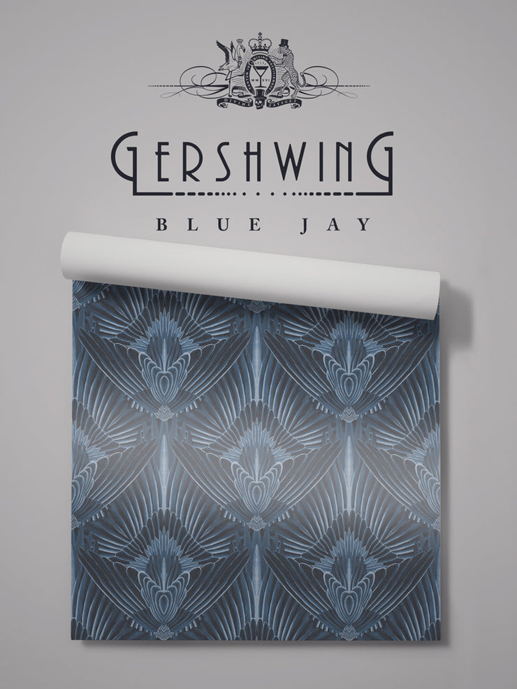 Gershwing 'Blue Jay' Wallpaper Sample