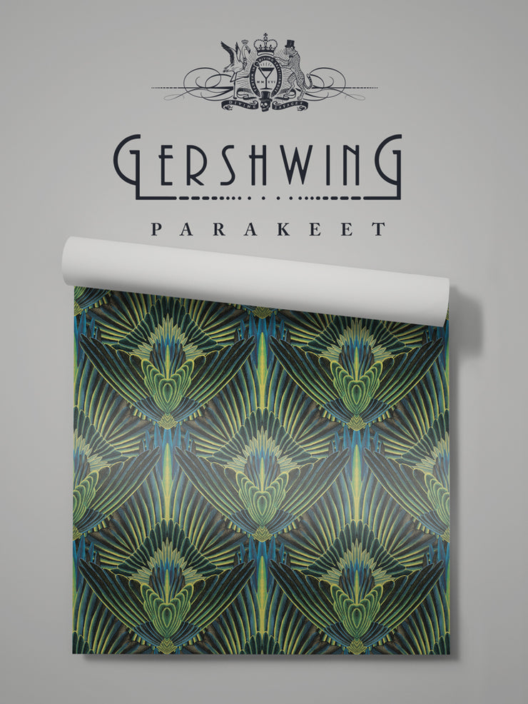 Gershwing 'Parakeet' Wallpaper Sample