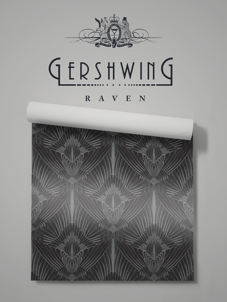 Gershwing 'Raven' Wallpaper Sample