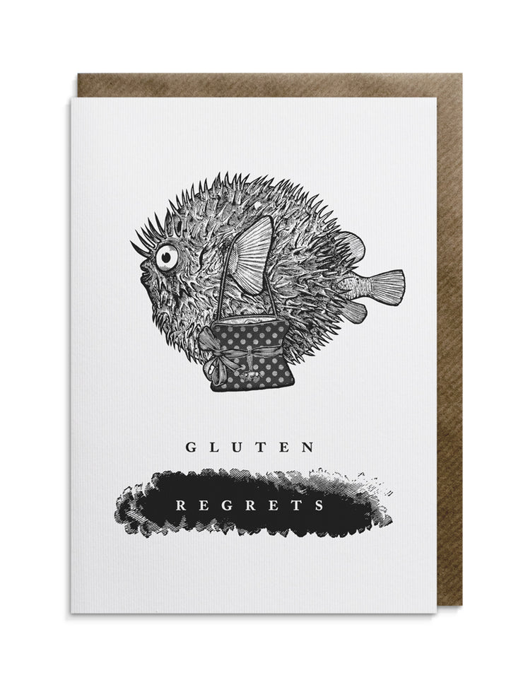 Gluten Regrets Greeting Card