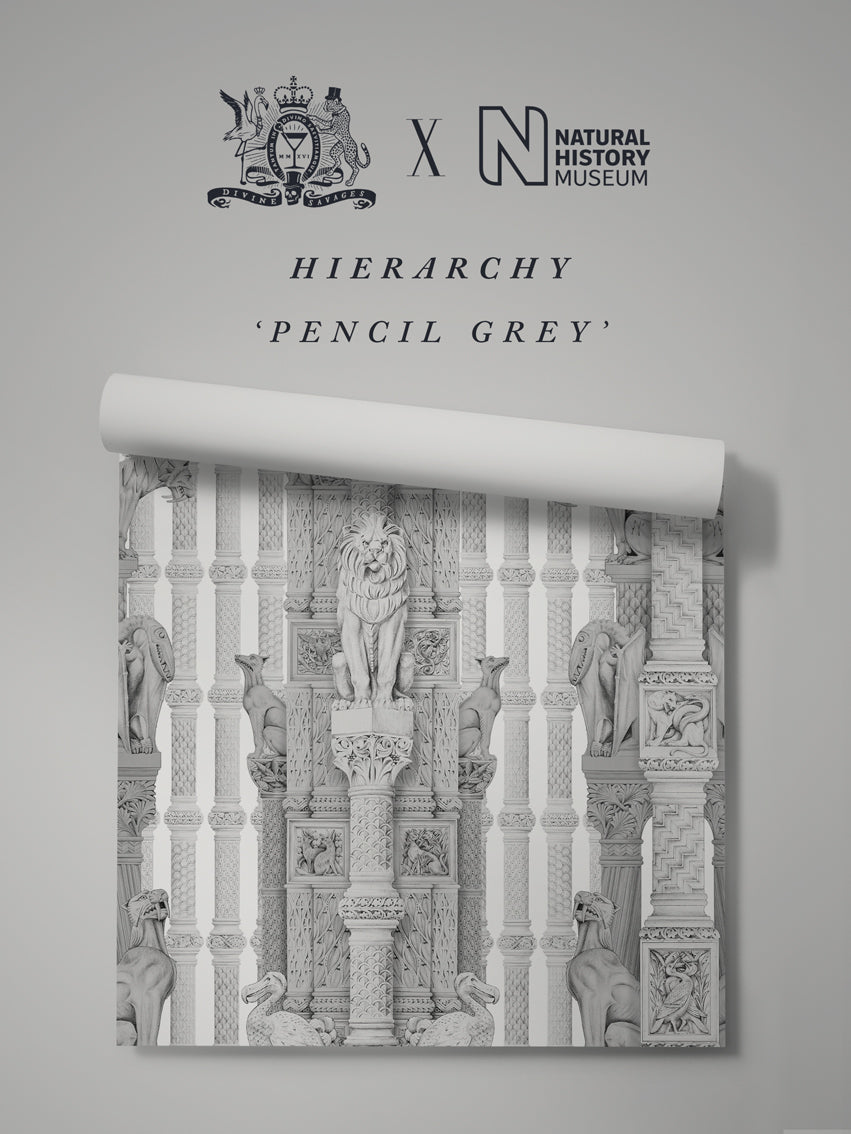 Hierarchy 'Pencil Grey' Sample Wallpaper