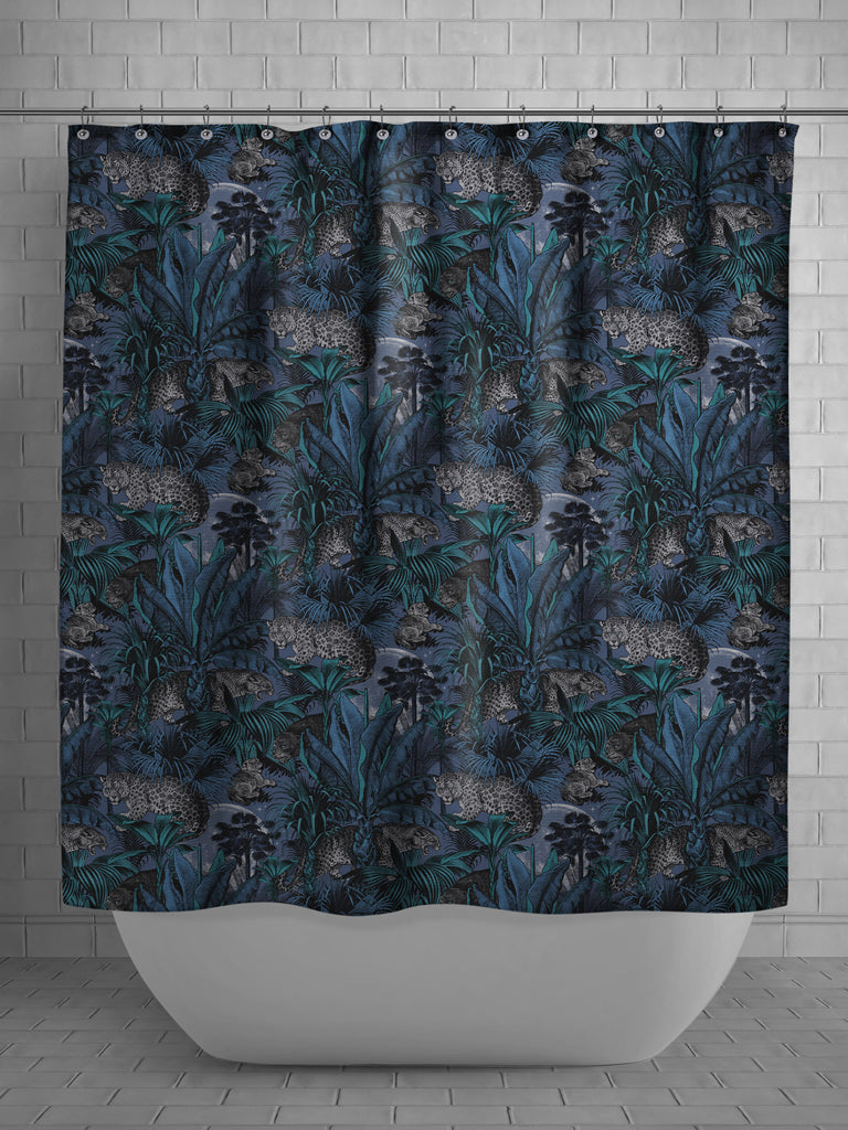 Nocturnal Faunacation Shower Curtain