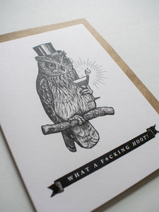 What a HOOT Greeting Card