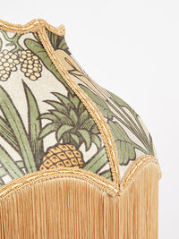 Botanize Heritage 'Palm Green' Fringed Lampshade