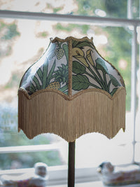 Botanize Heritage 'Palm Green' Fringed Lampshade