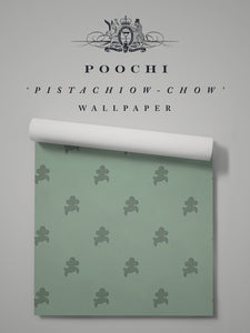 Poochi 'Pistachiow-Chow' Wallpaper