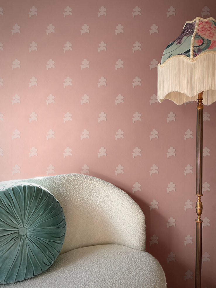 Poochi 'Poodle Pink' Wallpaper