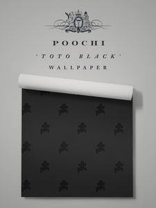 Poochi 'Toto Black' Wallpaper Sample