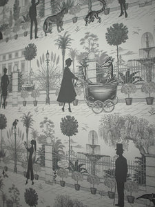 Portobello Parade 'Big Smoke' Wallpaper Sample