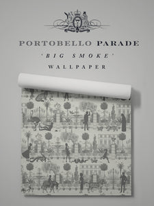 Portobello Parade 'Big Smoke' Wallpaper Sample