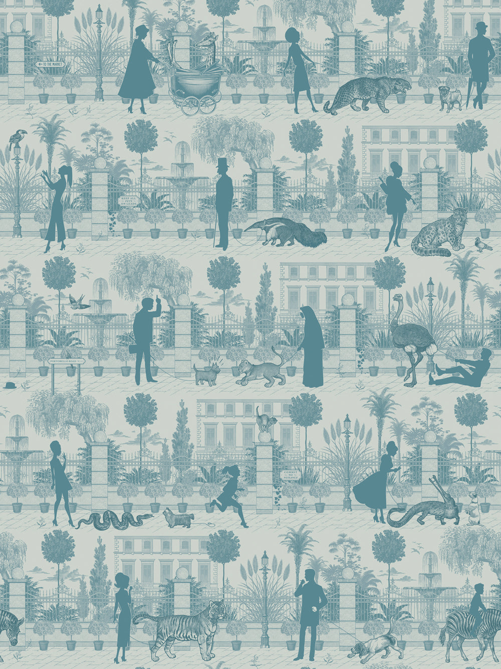 Portobello Parade Wallpaper Sample